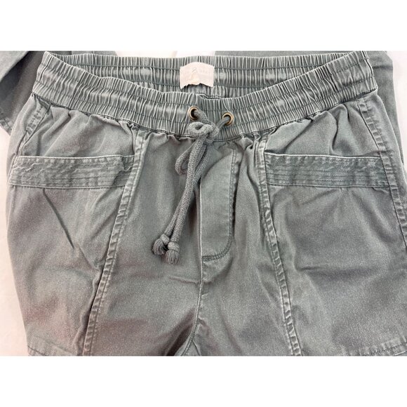 Lou & Grey Utility Jogger Pants Cotton Blend Elastic Waist Size S Gray 61j - Picture 8 of 8
